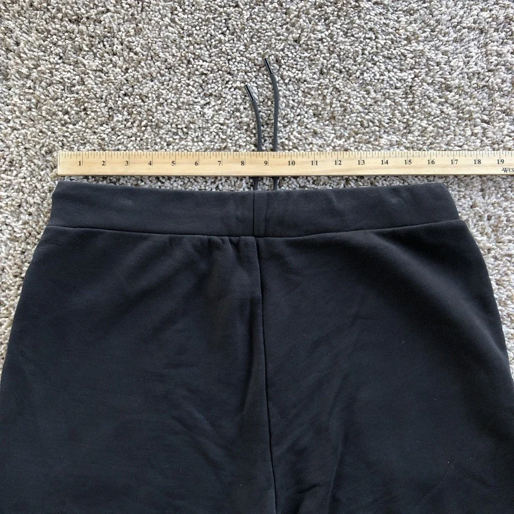 Evisu Heritage Jogger Pants Mens Size Large Black Front Logo Sweatpants Trousers